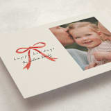 "Painted Bow" - Holiday Cards in Peppermint by Laura Hankins - Detail