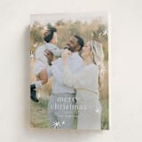 "Twinkle!" - Holiday Cards in Snow by Wildfield Paper Co - Folded Card