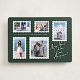 "Stamp Collection" - Holiday Cards in Evergreen by Amy Payne - Front