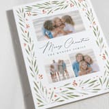 "Cabriole" - Holiday Cards in Greenery by Carly Reed Walker - Detail