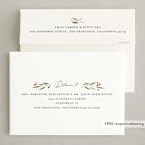 "Cabriole" - Holiday Cards in Greenery by Carly Reed Walker - FREE Recipient Addressing