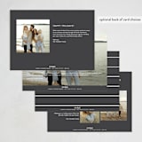 "Six Photo Split" - Holiday Cards in Ebony by Nicole Walsh - Back of Card Options