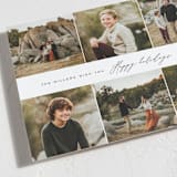 "Six Photo Split" - Holiday Cards in Ebony by Nicole Walsh - Detail