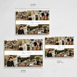 "Six Photo Split" - Holiday Cards in Ebony by Nicole Walsh - Formats Available