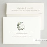 "Winter Foliage" - Holiday Cards in Wreath by Leah Bisch - FREE Recipient Addressing