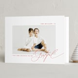 "Simply grateful" - Holiday Cards in Poinsettia by Angela Marzuki - Folded Card