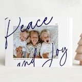 "whimsical peace & joy" - Holiday Cards in Glacier by Mango Ink - Folded Card