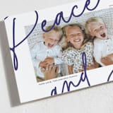 "whimsical peace & joy" - Holiday Cards in Glacier by Mango Ink - Detail