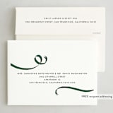 "Holiday Cheer Ribbon" - Holiday Cards in Evergreen by Alicia Schultz - FREE Recipient Addressing