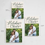 "Holiday Cheer Ribbon" - Holiday Cards in Evergreen by Alicia Schultz - Formats Available