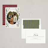 "Delicate Winter Frame" - Holiday Cards in Vanilla by Emily Sabol Goss - Assembled