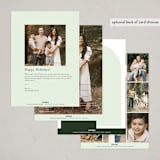 "The Curve" - Holiday Cards in Mint by AK Graphics - Back of Card