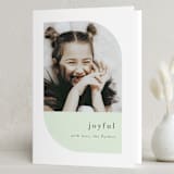 "The Curve" - Holiday Cards in Mint by AK Graphics - Folded Card