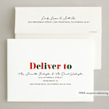 "Black Tie" - Holiday Cards in Mistletoe by Karidy Walker - FREE Recipient Addressing