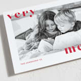 "very and merry" - Holiday Cards in Candy Cane by Julia Hall - Detail