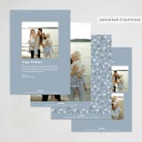 "Stamped Blooms" - Holiday Cards in Frost by Amy Kross - Back of Card Options