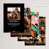 "Flora" - Holiday Cards in Midnight by Lori Wemple - Back of Card Options