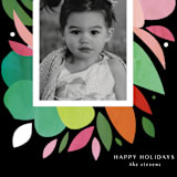 "Flora" - Holiday Cards in Midnight by Lori Wemple - Detail