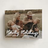 "Howdy Holidays" - Holiday Cards in Snow by Megan Davis - Folded Card