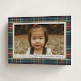 "Tartan" - Holiday Cards in Flannel by Wildfield Paper Co - Folded Card