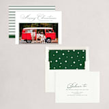 "Christmas Trim" - Holiday Cards in Pine by Annie Clark - Assembled