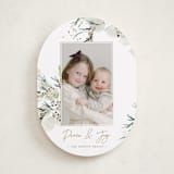 "Tossed" - Holiday Cards in Sage by Eve Schultz - Front