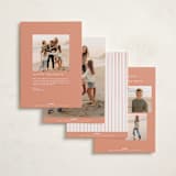 "Tossed" - Holiday Cards in Sage by Eve Schultz - Back of Card Options