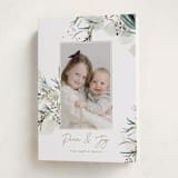 "Tossed" - Holiday Cards in Sage by Eve Schultz - Folded Card