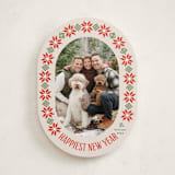 "Cozy Knit Christmas" - Holiday Cards in Linen by Karidy Walker - Front