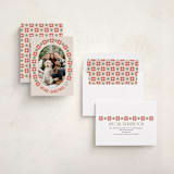 "Cozy Knit Christmas" - Holiday Cards in Linen by Karidy Walker - Assembled