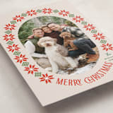 "Cozy Knit Christmas" - Holiday Cards in Linen by Karidy Walker - Detail