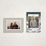 "Snowy Night" - Holiday Cards in Midnight by Jenna Holcomb - Photo Orientation Options