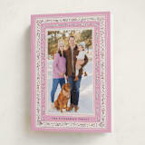 "Modern Tapestry" - Holiday Cards in Rose by Gwen Bedat - Folded Card