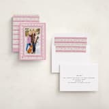 "Modern Tapestry" - Holiday Cards in Rose by Gwen Bedat - Assembled