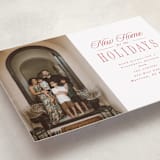 "New Home Holiday" - Holiday Cards in Cherry by Hannah Williams - Detail