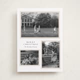 "Triple Frame" - Holiday Cards in Ivory by Angela Thompson - Front