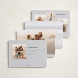 "serif" - Holiday Cards in Charcoal by JoAnn Jinks - Back of Card Options
