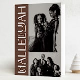 "Bold Joyful" - Holiday Cards in Myrrh by Kamala Nahas - Folded Card