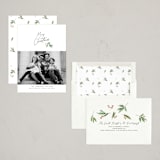 "Understated Pine Swag" - Holiday Cards in Snow by Erika Firm - Assembled