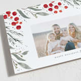 "Swept Away" - Holiday Cards in Berry by Lehan Veenker - Detail