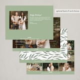 "Bright Greenery" - Holiday Cards in Sage by Kelly Nasuta - Back of Card Options