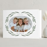 "Bright Greenery" - Holiday Cards in Sage by Kelly Nasuta - Folded Card