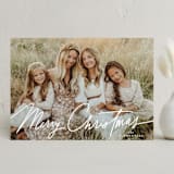 "Casual" - Holiday Cards in Frost by Everett Paper Goods - Front