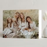 "Casual" - Holiday Cards in Frost by Everett Paper Goods - Folded Card