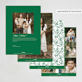 "Christmas Together" - Holiday Cards in Evergreen by Kimberly FitzSimons - Back of Card