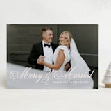 "Merry & Married" - Holiday Cards in Buttercream by Vanessa Doyle - Front