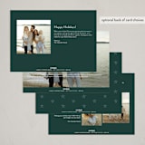 "Very Merry" - Holiday Cards in Forest by Kelly Schmidt - Back of Card Options