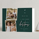 "Very Merry" - Holiday Cards in Forest by Kelly Schmidt - Folded Card