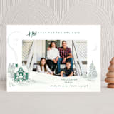 "Vintage Cozy Home" - Holiday Cards in Pine by Shiny Penny Studio - Front
