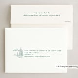 "Vintage Cozy Home" - Holiday Cards in Pine by Shiny Penny Studio - FREE Recipient Addressing